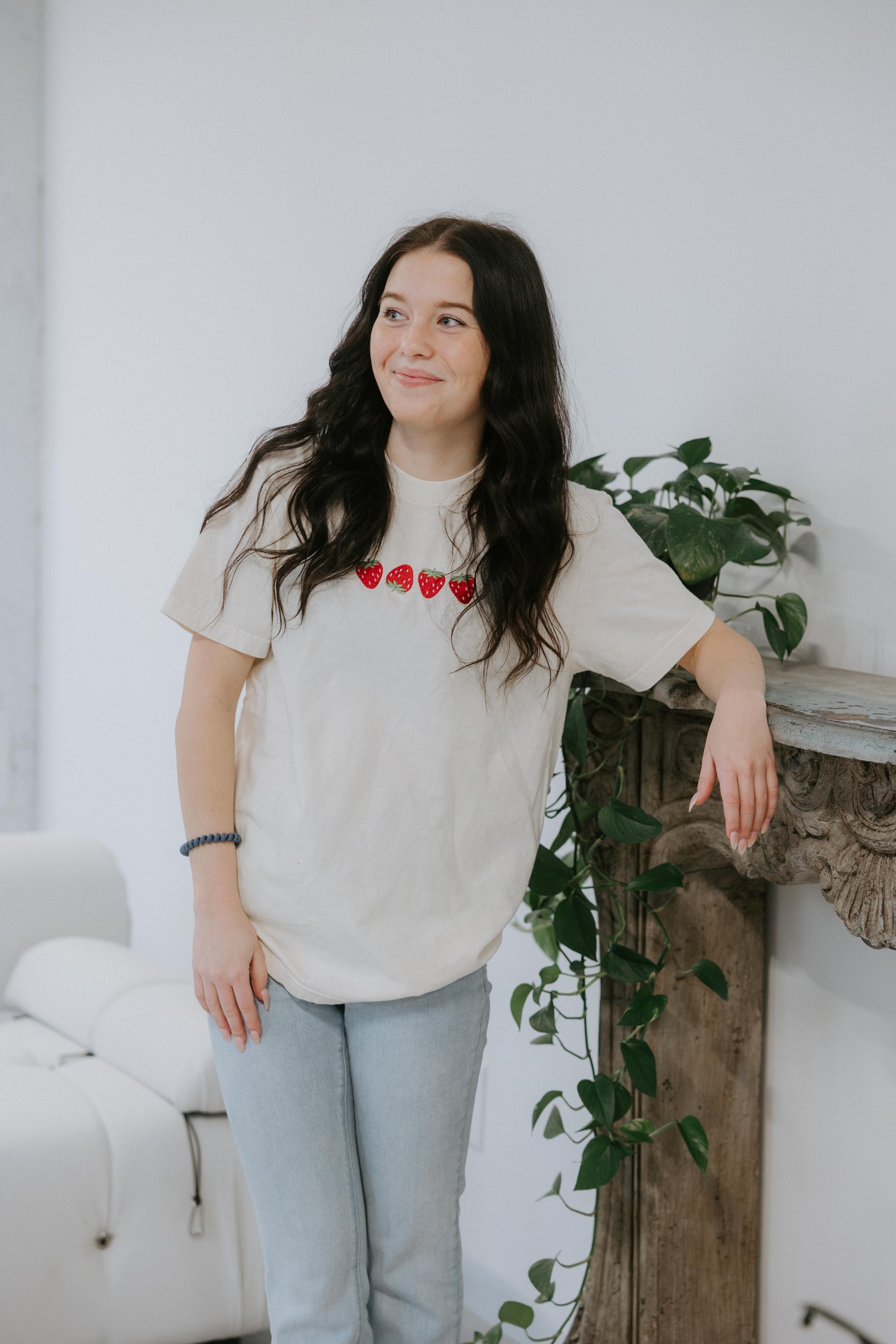 ZTA Embroidered Strawberry Tee